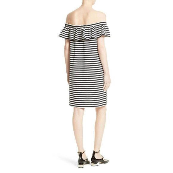 KATE SPADE Broome Street Striped Off the Shoulder Dress Sz S NEW w/o tags - Picture 5 of 5